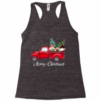 Vintage Wagon Red Truck Christmas Gnome Tree Pajamas Xmas Long Sleeve Racerback Tank | Artistshot