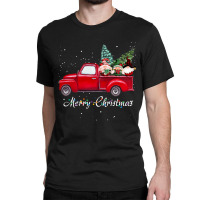 Vintage Wagon Red Truck Christmas Gnome Tree Pajamas Xmas Long Sleeve Classic T-shirt | Artistshot