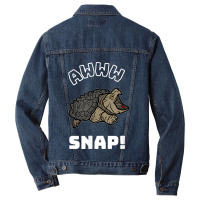 Alligator Snapping Turtle Meme For Men Women Kids Men Denim Jacket | Artistshot