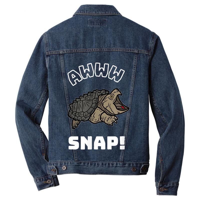 Alligator Snapping Turtle Meme For Men Women Kids Men Denim Jacket | Artistshot