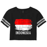 Womens Vintage Indonesia Flag For Indonesian Gift V Neck T Shirt Scorecard Crop Tee | Artistshot