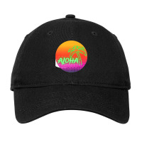 Aloha Hawaii Hawaiian Island Palm Beach Surfboard Sunset Premium Adjustable Cap | Artistshot