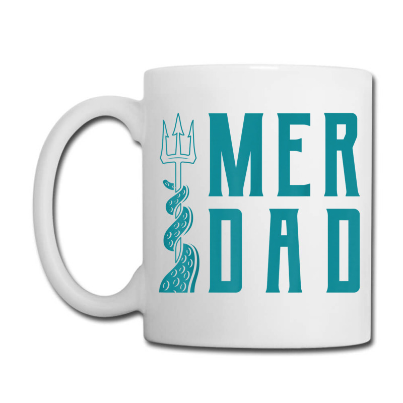 Mens Merdad Shirt Trident Mermaid Dad Tshirt Coffee Mug | Artistshot