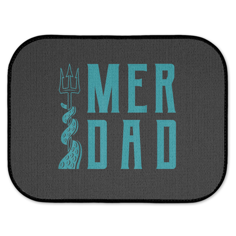 Mens Merdad Shirt Trident Mermaid Dad Tshirt Rear Car Mat | Artistshot