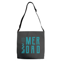 Mens Merdad Shirt Trident Mermaid Dad Tshirt Adjustable Strap Totes | Artistshot