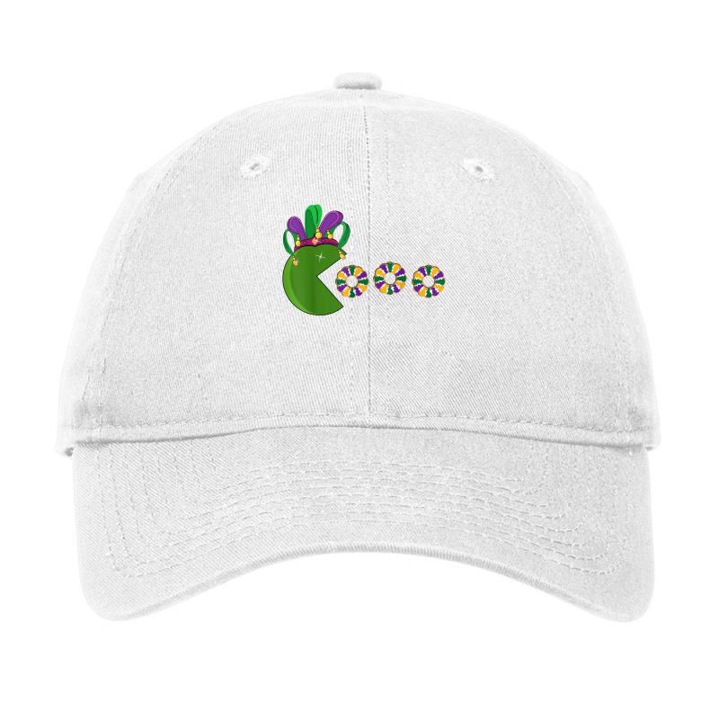 Funny Mardi Gras Hat Eating King Cakes   Mardi Gras T Shirt Adjustable Cap | Artistshot