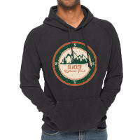 Glacier National Park Vintage Hoodie | Artistshot