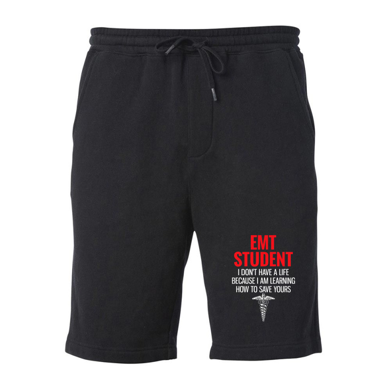 I Don't Have A Life I'm Learning Funny Emergency Services Fleece Short | Artistshot