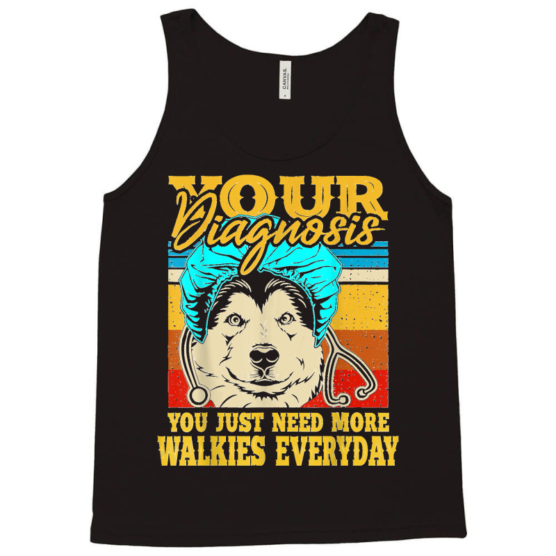 Alaskan Klee Kai Malamute Siberian Husky Dog Walking Humor Tank Top | Artistshot