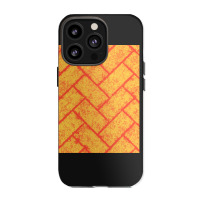 Amber Brick Herringbone Pattern Texture Iphone 13 Pro Case | Artistshot