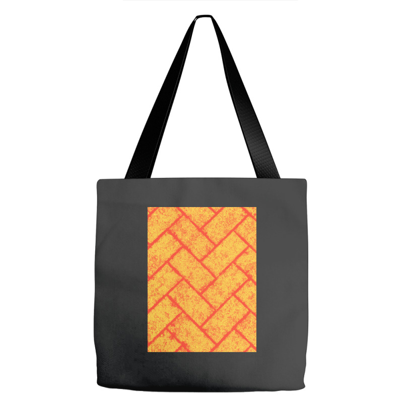 Amber Brick Herringbone Pattern Texture Tote Bags | Artistshot