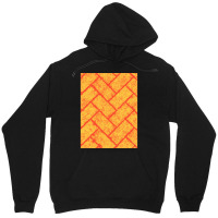 Amber Brick Herringbone Pattern Texture Unisex Hoodie | Artistshot