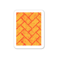 Amber Brick Herringbone Pattern Texture Sticker | Artistshot