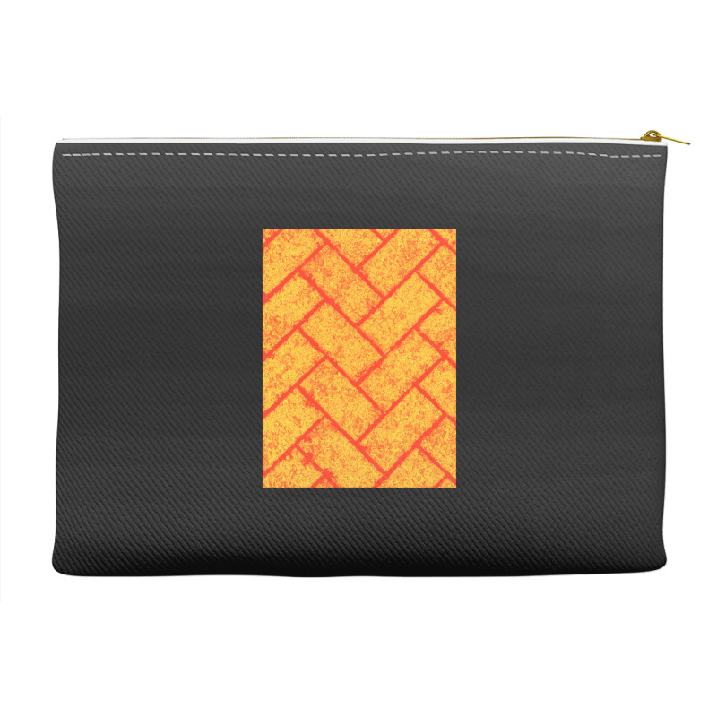 Amber Brick Herringbone Pattern Texture Accessory Pouches | Artistshot