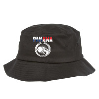 Panama Ping Pong Lovers   Panamanian Table Tennis Supporters Long Slee Bucket Hat | Artistshot