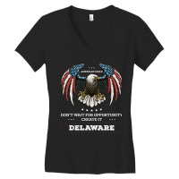 Delaware Women's V-neck T-shirt | Artistshot