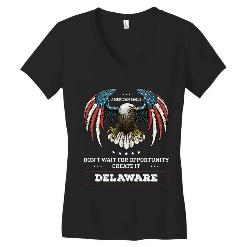 Delaware Women's V-neck T-shirt | Artistshot