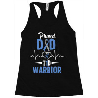 T1d Proud Dad Diabetes Awareness Type 1 Insulin Pancreas Racerback Tank | Artistshot