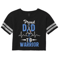 T1d Proud Dad Diabetes Awareness Type 1 Insulin Pancreas Scorecard Crop Tee | Artistshot