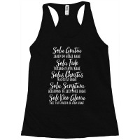 Five Solas Latin And English Cute Script Text Racerback Tank | Artistshot