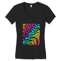 Combination Of Tiger And Cheetah Skin .png Women's V-neck T-shirt | Artistshot