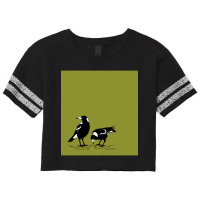 Australian Magpies  Border Design Sleeveless Scorecard Crop Tee | Artistshot