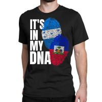 Womens Honduran And Haitian Mix Dna Heritage Flag V Neck T Shirt Classic T-shirt | Artistshot