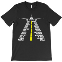 Phonetic Alphabet Aircraft Pilot Plane Aviator Airplane T-shirt | Artistshot