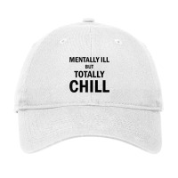 Mentally Ill But Totally Chill Raglan Baseball Tee Adjustable Cap | Artistshot