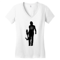 Daryl Dixon - Aint Nobodys Bitch Fitted Scoop Women's V-neck T-shirt | Artistshot