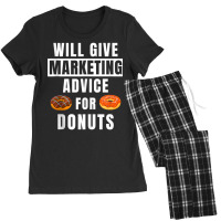 Marketing Advice For Donuts Online Marketer Funny Marketing Tank Top Women's Pajamas Set | Artistshot