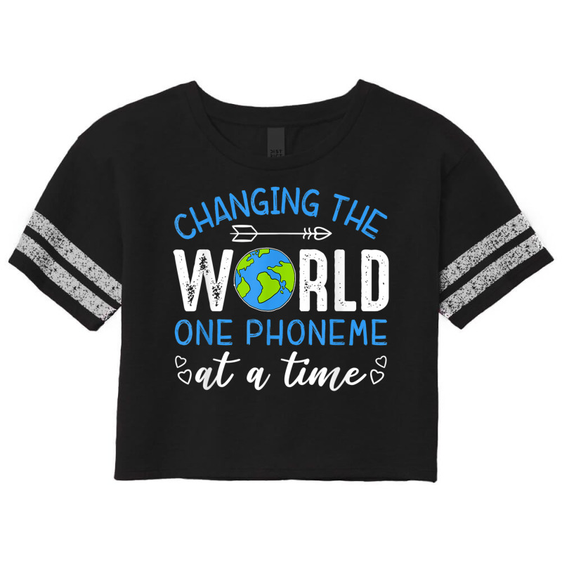 Nbxp Dyslexia Teacher Changing The World One Phoneme At Time Scorecard Crop Tee by KyungTollerud | Artistshot