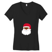 Dark Skin Santa Claus Women's V-neck T-shirt | Artistshot