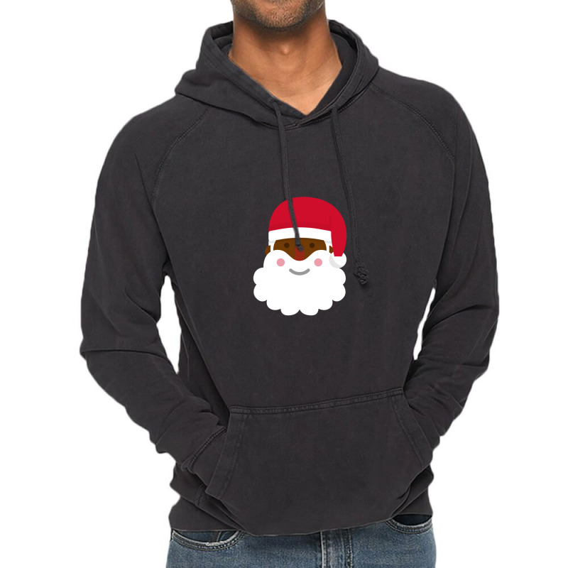 Dark Skin Santa Claus 1 Vintage Hoodie | Artistshot