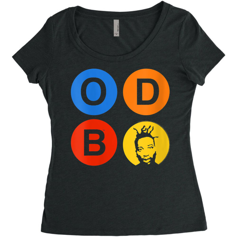 Womens Ol' Dirty Bastard Letters & Circles V Neck T Shirt Women's Triblend Scoop T-shirt by cm-arts | Artistshot