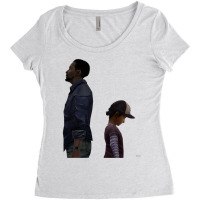 The Walking Dead Lee And Clementine Women's Triblend Scoop T-shirt | Artistshot