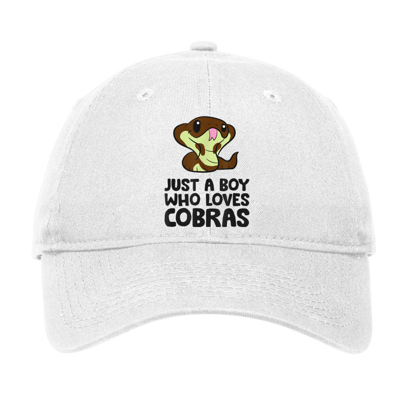 King Cobra Snake Just A Boy Who Loves Cobras T Shirt Adjustable Cap | Artistshot