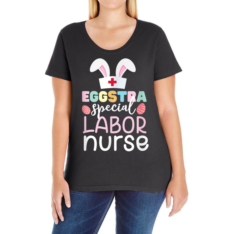 Eggstra Special Urology Nurse Easter Day Egg Bunny Ears T Shirt Ladies Curvy T-Shirt by cm-arts | Artistshot