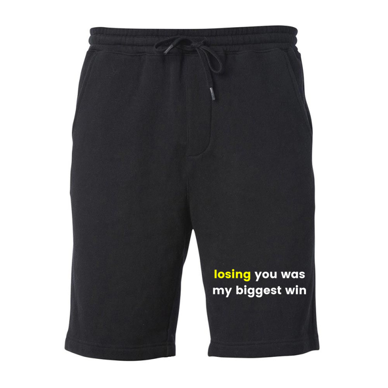 Losing You Was My Biggest Win Fleece Short | Artistshot