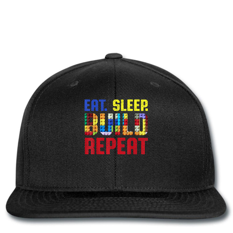 Eat Sleep Build Repeat Building Funny Builders Printed Hat | Artistshot