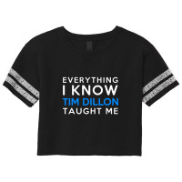 Tim Dillon  Everything I Know Scorecard Crop Tee | Artistshot