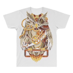 steam punk owl All Over Men's T-shirt | Artistshot