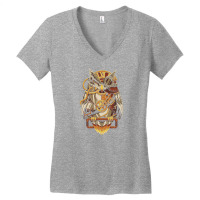 Steam Punk Owl Women's V-neck T-shirt | Artistshot