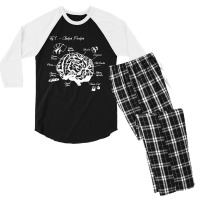 Analysis Paralysis White Print Classic Men's 3/4 Sleeve Pajama Set | Artistshot