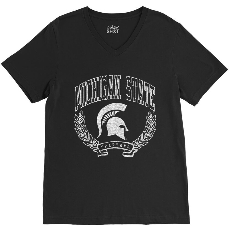 Michigan State Spartans Victory Vintage Sweatshirt V-neck Tee | Artistshot