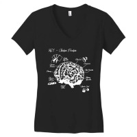 Analysis Paralysis White Print Classic Women's V-neck T-shirt | Artistshot