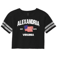 Alexandria Virginia Va Usa Stars & Stripes Vintage Style Premium Scorecard Crop Tee | Artistshot