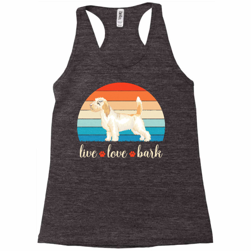 Petit Basset Griffon Vendeen T  Shirt Live Love Bark Petit Basset Grif Racerback Tank by delmer | Artistshot