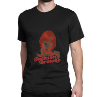 Jackson Browne Retro 70s Singer Songwriter Tribute Fanart Classic T-shirt | Artistshot