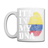 Colombia Its In My Dna Fingerprint Colombian Flag Pride Coffee Mug | Artistshot